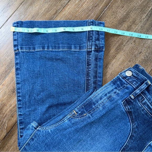 Gap 70s flare high rise jeans Blue 29 8 Tall Long - Picture 5 of 13